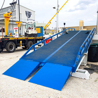 Plateforme de levage mobile réglable pour chariot élévateur à fourche, chargement et déchargement, rampe de cour, plateforme de levage, 8t/10t/12t/15t