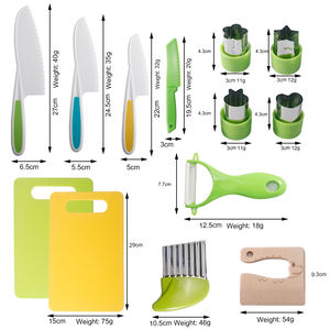 ชุดมีดทำครัว13ชิ้นสำหรับเด็กเครื่องมือทำครัวชุดมีดทำอาหารสำหรับทำอาหารจริง - Product Image 6