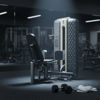 Machine à abductions et adductions de la hanche en acier robuste, à charge par broches, équipement de gym commercial pour l'entraînement de la force des cuisses et des jambes, musculation, 70 kg