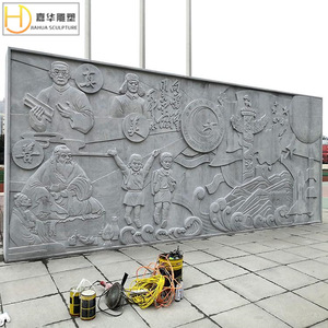 Escultura Jiahua, arte mural chino en relieve de piedra para decoración de interiores con diseño de paisaje montañoso - Product Image 2