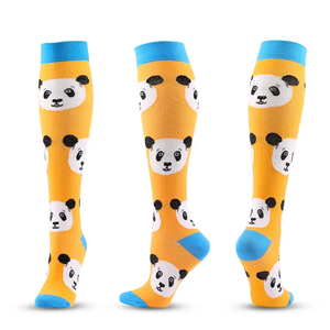 Chaussettes de compression personnalisées pour femmes, longueur mollet, classe 1, <span class=keywords><strong>nylon</strong></span> 15-20 mmHg, coton, hauteur genou, soutien décontracté, course à pied, infirmières - Product Image 3