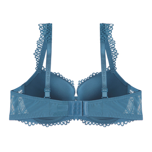 Set Intimo BINNYS all'Ingrosso, <span class=keywords><strong>Reggiseno</strong></span> Senza Spalline <span class=keywords><strong>con</strong></span> <span class=keywords><strong>Schiena</strong></span> <span class=keywords><strong>Trasparente</strong></span> e Slip <span class=keywords><strong>Trasparente</strong></span> in Pizzo Bianco Sexy per Ragazze - Product Image 2