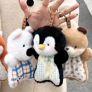 Juguetes <span class=keywords><strong>de</strong></span> peluche cómodos tipo Bean Bag, Animal <span class=keywords><strong>de</strong></span> peluche <span class=keywords><strong>de</strong></span> cerdo, Compañero antiestrés para apretar, Marioneta <span class=keywords><strong>de</strong></span> mano, Muñeco, Oveja, Llavero para mochila - Product Image 5