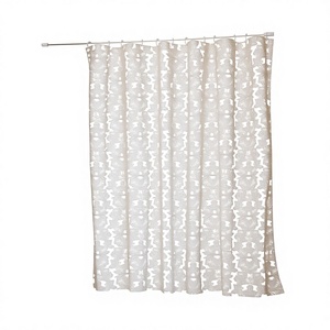 Cortina <span class=keywords><strong>de</strong></span> Ducha Moderna <span class=keywords><strong>de</strong></span> PEVA con Ganchos, Impermeable, 1800x1800mm - Patrón Damasco para Decoración <span class=keywords><strong>de</strong></span> Baños y Hoteles - Product Image 3