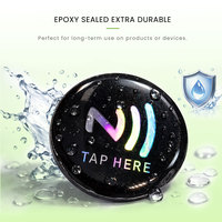 Autocollant NFC en PVC époxy intelligent personnalisable et imprimable avec LOGO, étanche, 25/30mm, pour paiement sans contact (Tap)