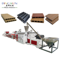 Máquina de Extrusión de Tarimas WPC, Máquina para Fabricar Postes de Cercas de Plástico Reciclado, Maquinaria para Postes de Plástico Reciclado