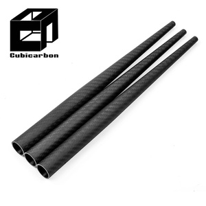 מידות מותאמות אישית סיבי פחמן סיבי צינור רוגול-צינור עטוף 3K סיבי פחמן 600 מ "מ 900 מ" מ 1200 מ "מ 2000 מ" מ - Product Image 3