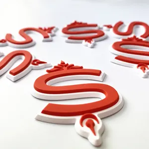 Özel 3d silikon Logo ısı Transfer etiketi PVC kauçuk baskılı etiket yama için giyim