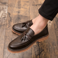 Zapatos Oxford Formales de Negocios Cómodos de Estilo Británico 2026, Zapatos de Vestir de Cuero PU para Hombre