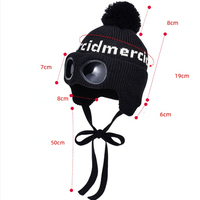 FF3070 orejeras invierno cálido gorro de punto ruso Ushanka trampero sombrero esquí nieve cráneo gorra Pom Goggle gorro de punto gorros