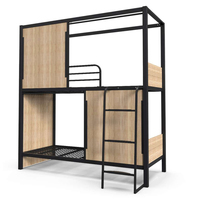Lits superposés en bois pour auberges de jeunesse, mobilier compact pour auberges, hôtels, boîtes de couchage, capsules de sommeil, mobilier d'auberge