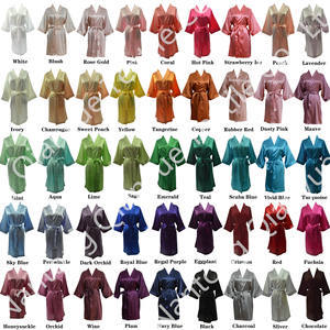 เสื้อคลุมสำหรับเจ้าสาวสี135ชุดเดรสแต่งงานชุดคลุมกิโมโนผ้าซาตินผ้าไหมสำหรับเพื่อนเจ้าสาว - Product Image 3