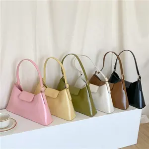 2024 New Fashion Purse and Handbag Ladies Hand Bag High Quality Women Shoulder Bags Customized Logo PU Leather Underarm Bag