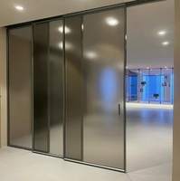Fenêtres coulissantes horizontales en alliage d'aluminium de haute qualité, isolées thermiquement, résistantes aux impacts et aux ouragans, pour salon et extérieur