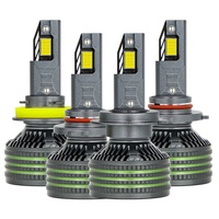 Ampoule de phare clignotante H4 LED pour voiture, quatre tubes en cuivre avec télécommande Y4D 150W 90W 70W