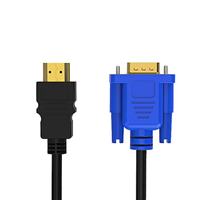 Câble adaptateur HDMI vers VGA 1,8 m pour connexion ordinateur portable et TV, HDMI 1920*1080P mâle vers VGA, vente en gros