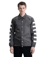 Veste de coach pour homme tendance, fine, logo personnalisé sur le devant, coupe-vent uni noir, grande taille