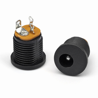 5.5*2.1/2.5mm 3.5*1.3mm prise d'alimentation cc filetée avec écrou DC022m connecteur de prise femelle cc de type carte