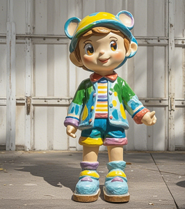 Estatua de Dibujos Animados para Niños, Figuras Infantiles, Escultura Personalizada, Figura de Fibra de Vidrio, Escultura de Resina para Escuelas y Organizaciones Benéficas - Product Image 6