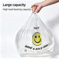 Sacs de courses personnalisés OEM/ODM en PEHD de qualité alimentaire avec logo en relief et impression tampon, à soufflets latéraux, pour magasins de vêtements et boutiques de détail