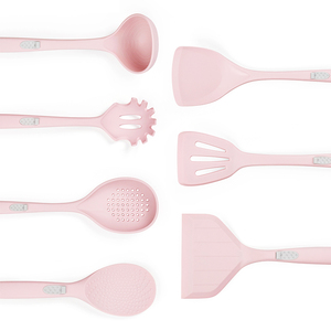 Juego de Utensilios de Cocina de Silicona con Mango de Madera, 7 Piezas, Ecológicos, No Tóxicos, para Repostería y Pastelería, Venta al Por Mayor - Product Image 4