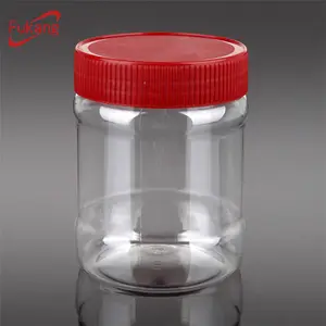 Contenants cosmétiques transparents biodégradables volume 320ml pot de bouteille de crème en plastique de qualité alimentaire