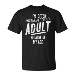 A menudo me confunden con un adulto debido a mi edad, camiseta - Product Image 1