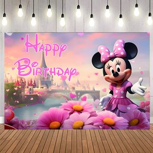 <span class=keywords><strong>Minnie</strong></span> & Mickey Mouses Bannière Toile <span class=keywords><strong>de</strong></span> Fond Enfants Fête Joyeux Anniversaire Décorations Mickey Bannière Toile <span class=keywords><strong>de</strong></span> Fond - Product Image 6