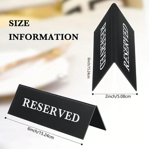 Panneaux <span class=keywords><strong>de</strong></span> table personnalisés en acrylique double face, marqueurs <span class=keywords><strong>de</strong></span> réservation <span class=keywords><strong>de</strong></span> siège pour la décoration <span class=keywords><strong>de</strong></span> mariage, <span class=keywords><strong>de</strong></span> restaurant et <span class=keywords><strong>de</strong></span> banquet - Product Image 2