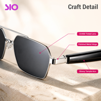 Lunettes Audio Intelligentes : Traduction en Temps Réel, Assistant IA, Chargement Magnétique, Contrôle Tactile, IPX5, Musique, Appels, Suivi d'Activité