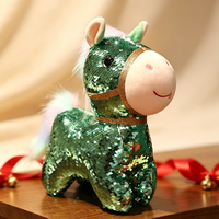 Peluche Cheval du Nouvel An Chinois Personnalisée OEM ODM, Adorable Poupée Cheval du Zodiaque en Peluche 100% Polyester, Logo et Taille Personnalisables pour Entreprises