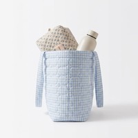 Sac de plage et de voyage pliable en coton réutilisable avec impression de logo personnalisable de grande taille ; Idéal pour le travail et comme sac fourre-tout cadeau