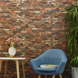 Fondo <span class=keywords><strong>3D</strong></span> de Grado Superior <span class=keywords><strong>Pintura</strong></span> de pared de estilo industrial Diseño de <span class=keywords><strong>tela</strong></span> moderna <span class=keywords><strong>para</strong></span> dormitorio o tienda Impermeable e ignífugo - Product Image 3