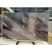Dalle de marbre KT Stone, dalle de marbre veiné bleu violet sable, pour la décoration murale des halls d'hôtel