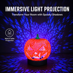 โคมไฟฉายลายฟักทองฮาโลวีน RGB 16 สี เปลี่ยนสีได้ พร้อมรีโมทคอนโทรล สำหรับตกแต่งบ้านในช่วงเทศกาล - Product Image 2