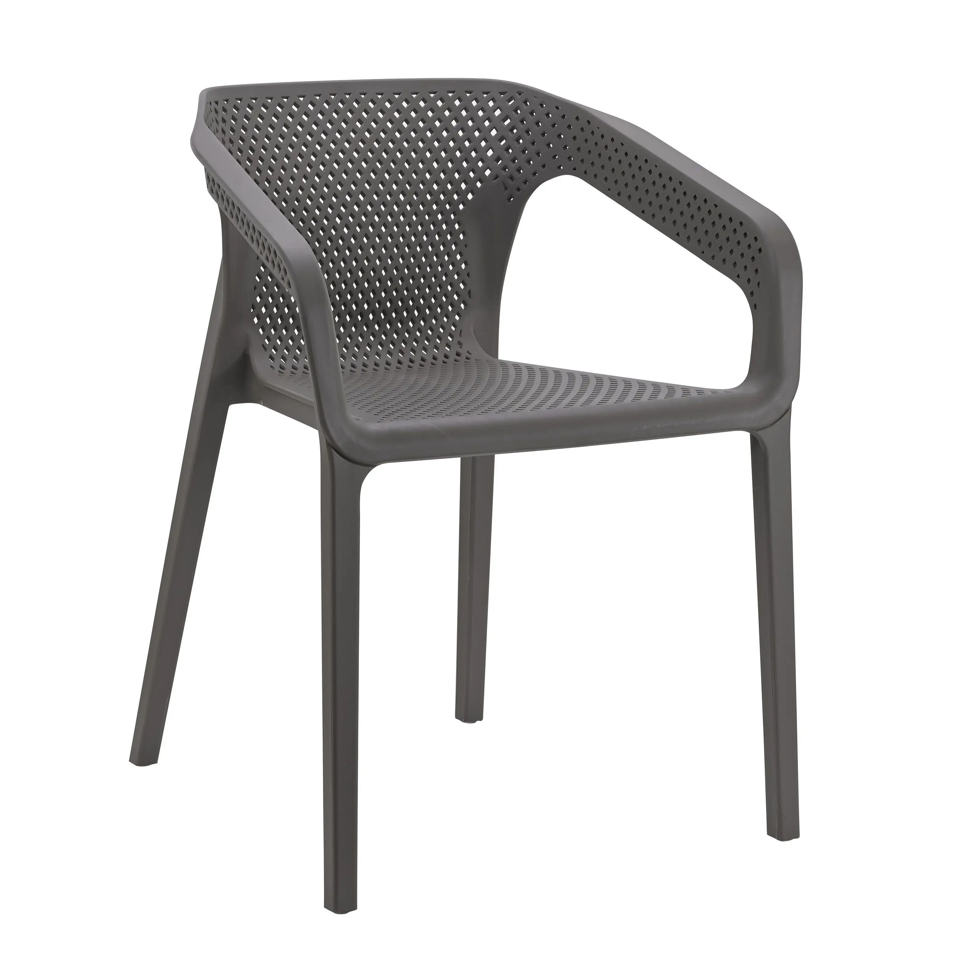 Sillas apilables de plástico para jardín, Juego de 4 sillas de plástico para restaurante chino, con patas de aluminio, venta al por mayor