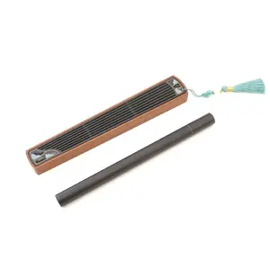 Chinese Zither Incense Gift Set Picturesque Landscape Chinese Style Wooden Incense Stick Box Set