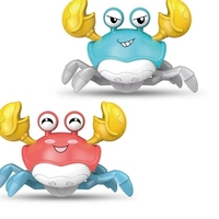 YT Wholesale Jouet pour bébé crabe électrique fuyard, animal rampant et marchant avec projection, à commande vocale et capteur