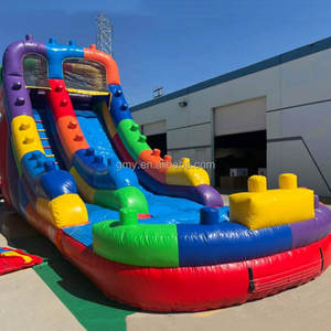 GMY Inflatables, toboggan aquatique gonflable pour adultes et enfants, blocs <span class=keywords><strong>de</strong></span> construction commerciaux, <span class=keywords><strong>jeu</strong></span> <span class=keywords><strong>de</strong></span> rôle, toboggan aquatique - Product Image 1