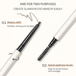<span class=keywords><strong>Crayon</strong></span> à sourcils à marque privée, logo personnalisé, imperméable, végan, stylo à sourcils personnalisé avec brosse - Product Image 2