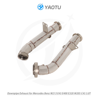 Tuyau d'échappement droit YT avec isolation thermique pour Mercedes Benz W213 E43 E400 E320 W205 C43 3.0T