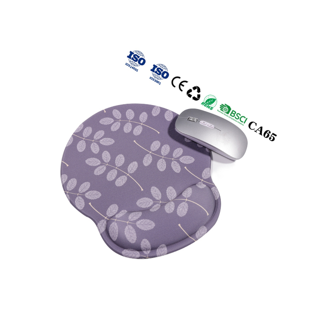 Ergonomic Cartoon Gel Wrist Rest Poron Mouse Pad with Memory Foam Non-Slip Support for Computer and Laptop Gaming