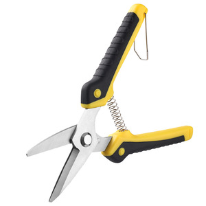 Multifunctional Stainless Steel Sheet Shears 3.5mm Thick Blade Industrial Wire Mesh <b>Cutting</b> <b>Tools</b> Yellow Handle - Product Image 5