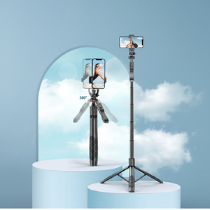 Soporte Multifuncional L16 para Transmisión en Vivo de 1.6m con Control Remoto Inalámbrico, Trípode Portátil Tipo Paraguas y Palo para Selfies - Product Image 1