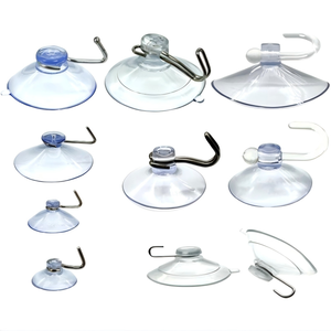 Gancho de Succión al Vacío de PVC Transparente, Ventosa de Plástico Transparente para Colgar en Baños, Cocinas, Vidrio y Azulejos, Hecho en China - Product Image 5