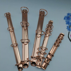 แฟ้มเอกสารหนังสีโรสโกลด์3-4ห่วงสำหรับใช้ในโรงเรียน - Product Image 3