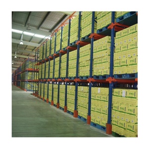 Sistema di stoccaggio del magazzino in acciaio Pallet Rack impilando scaffali e scaffali Drive-in portapallet scaffali - Product Image 1