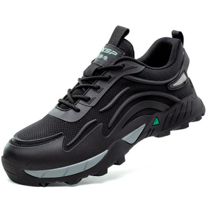 Men's Safety Shoes Composite Toe Anti Static Breathable Puncture Resistant Work Shoes Construction Industry Low Top Front Laces - Product Image 3