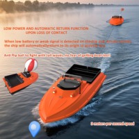 Bateau à appâts anti-collision 500M 2.5KG avec lumières nocturnes et contrôle de croisière pour la pêche de nuit