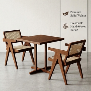 Ensemble <span class=keywords><strong>de</strong></span> <span class=keywords><strong>table</strong></span> à manger en bois <span class=keywords><strong>de</strong></span> style moderne, fabrication directe d'usine, robuste et durable, 3 pièces, pliable, écologique, ensemble <span class=keywords><strong>de</strong></span> salle à manger <span class=keywords><strong>de</strong></span> luxe - Product Image 1